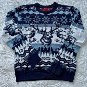 You Look Ugly Today Reindeer Holiday Sweater- Size L